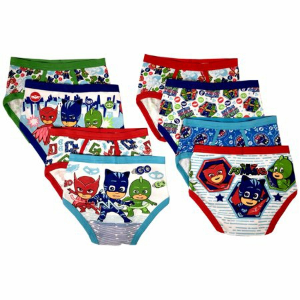 PJ Masks 5 pk Boys Kids Underwear Briefs Size 8